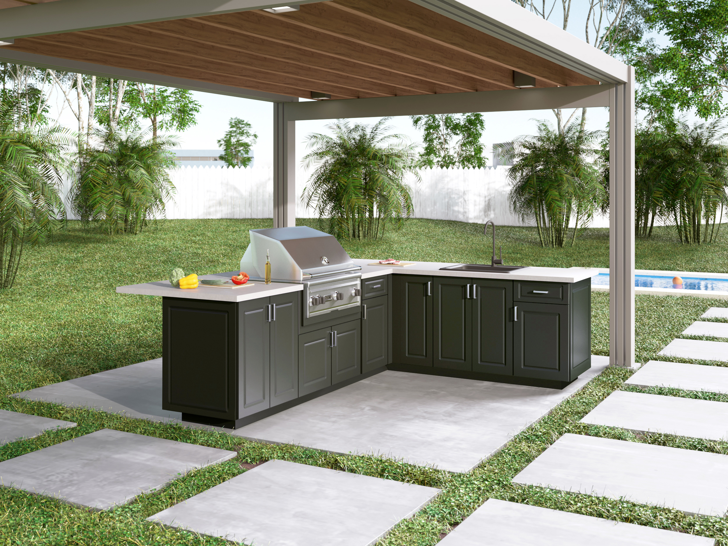 Outdoor Kitchen Cabinets Venice & Wellen Park